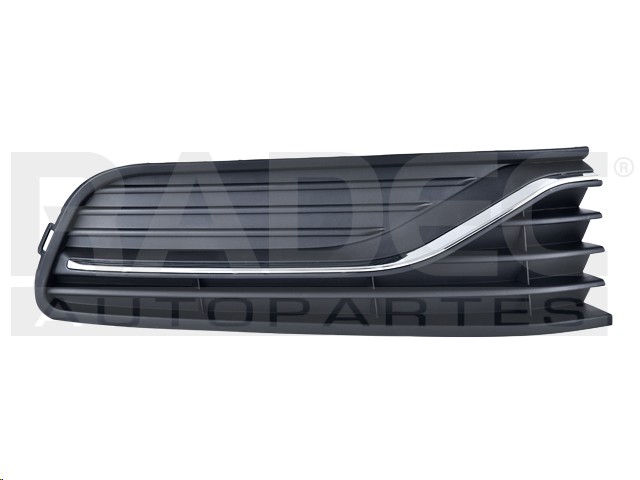 REJILLA FASCIA DELANTERA VW POLO 15-20 S/HOYO P/FARO C/MOLDURA CROMADA LINEA ANTERIOR STARLINE L4 4 CILINDROS 1.6L 5 PUERTAS DER