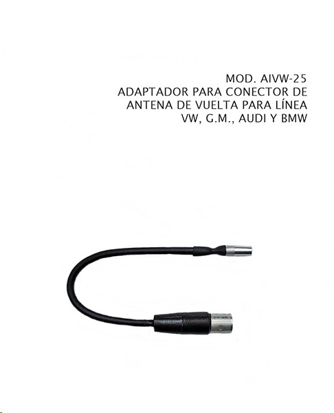 ADAPTADOR ANTENA C/PLUG UNIV VW GM AD