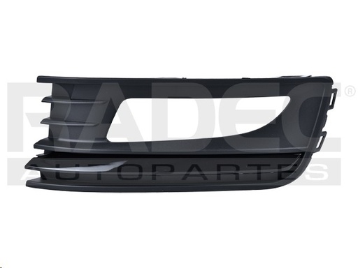 REJILLA FASCIA DELANTERA VW VENTO 16-20 C/HOYO P/FARO C/MOLDURA NEGRA LINEA ANTERIOR STARLINE L4 4 CILINDROS 1.6L 4 PUERTAS IZQ