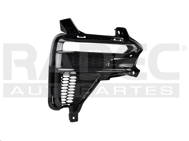 REJILLA FASCIA DELANTERA KI FORTE 19-21 C/HOYO P/FARO NEGRA BRILLANTE EX/GT LINE L4 4 CILINDROS 1.6/2.0L 4/5 PUERTAS DER