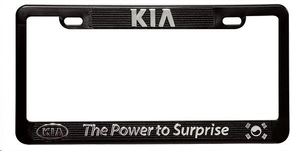 MARCO PLACA KIA CROMO