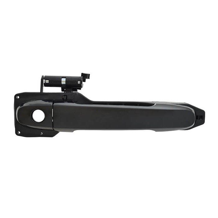 MANIJA EXTERIOR TY YARIS 06-11  CON HOYO PARA LLAVE CON BASE LISA PARA PINTAR NEGRA PLASTICO HUSHAN Derecho Delantera  