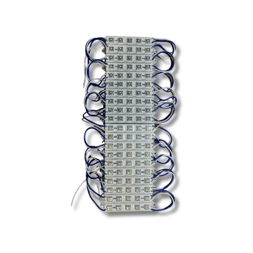 TIRA LEDS C/5 LEDS C/LUPA AZUL
