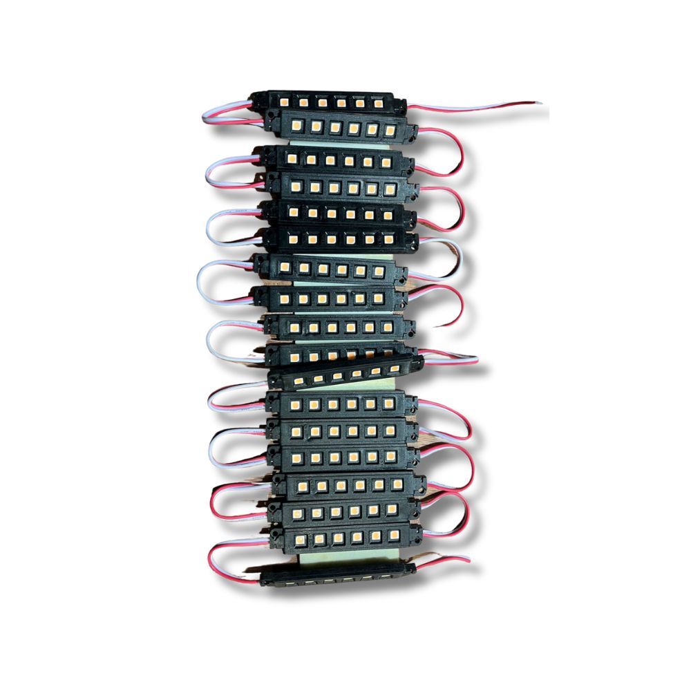 TIRA LEDS C/6 LEDS NEGRO PREMIUM ROSA