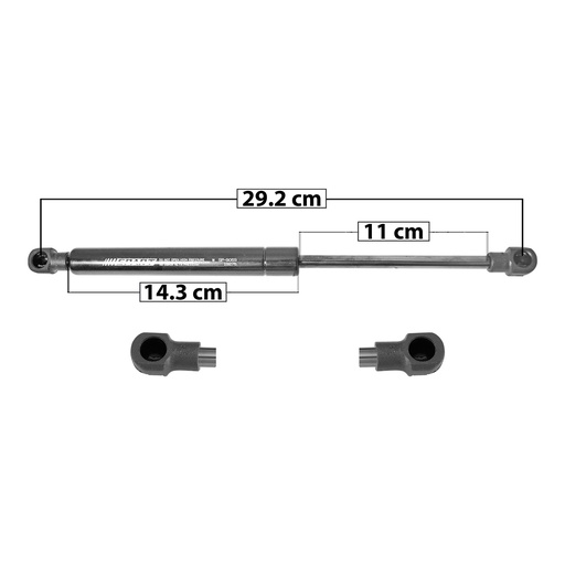 AMORTIGUADOR COFRE BW X5 00-05  29.2 14.3 11 ENTRADA TIPO 1 ENTRADA 2 TIPO 1 670 150.62 68.32 610 137.13 62.2 SPART SP-9059 Derecho/Izquierdo   