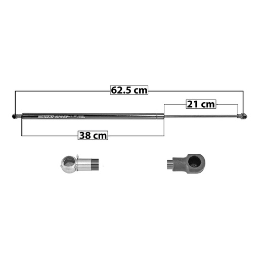 AMORTIGUADOR 5TA PUERTA BW X3 04-10  62.5 38 21 ENTRADA TIPO 5 ENTRADA 2 TIPO 1 550 123.65 56.09 610 137.13 62.2 SPART 5851 Derecho/Izquierdo   