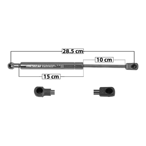 AMORTIGUADOR COFRE BW X3 04-10  28.5 15 10 ENTRADA TIPO 1 ENTRADA 2 TIPO 9 750 168.61 76.48 690 155.12 70.36 SPART SP-9071 Derecho/Izquierdo   