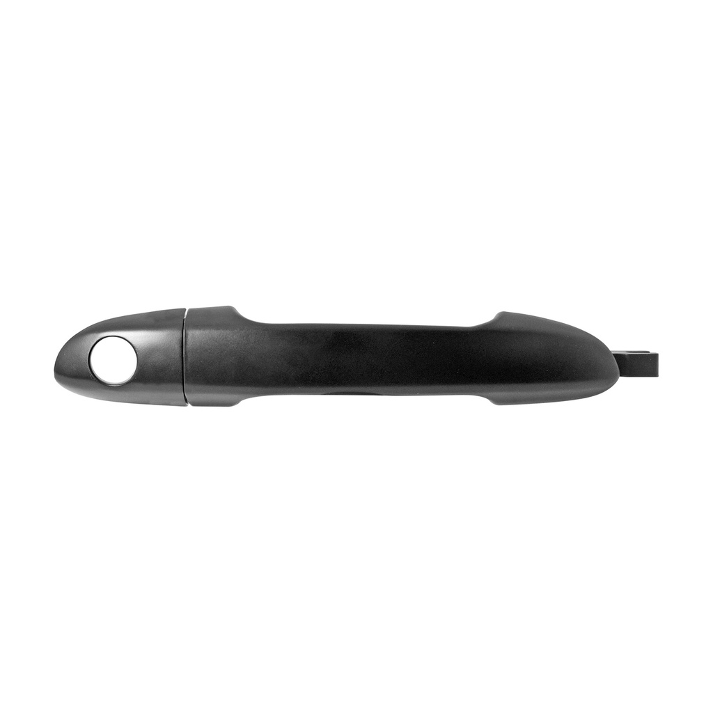MANIJA EXTERIOR KI SPECTRA 05-09  CON HOYO PARA LLAVE LISA NEGRA PLASTICO HUSHAN Derecho Delantera  