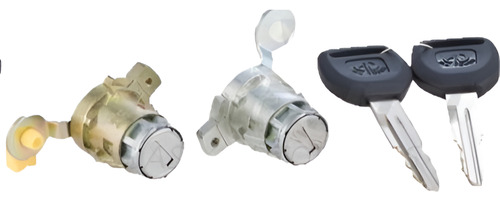 CILINDRO PARA PUERTA HD CIVIC 01-05  JUEGO METAL CROMADO TIPO ORIGINAL    