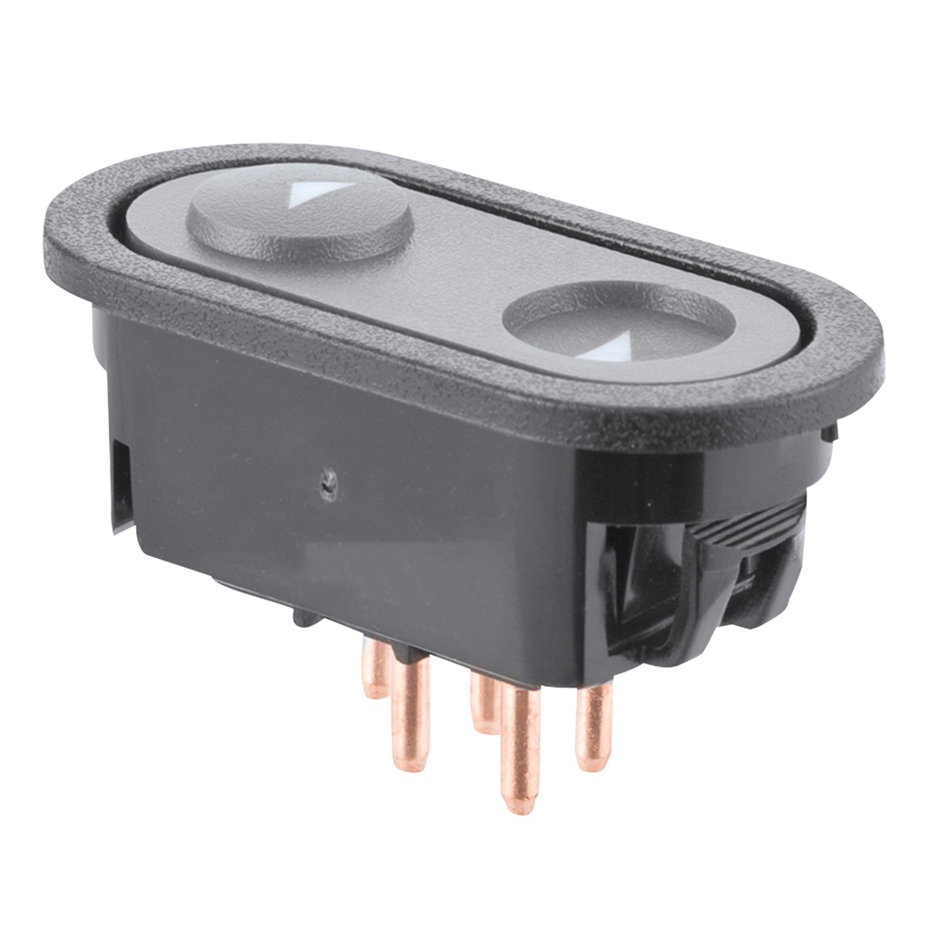 CONTROL ELECTRICO GM YUKON/SIERRA  CV TAHOE/SUBURBAN/SILVERADO/CHEYENNE/PICK UP 92-94  DE ELEVADOR 5 PINS OVALADO 1 TECLA GRIS 12VCC TIPO ORIGINAL Derecho/Izquierdo Delantera  