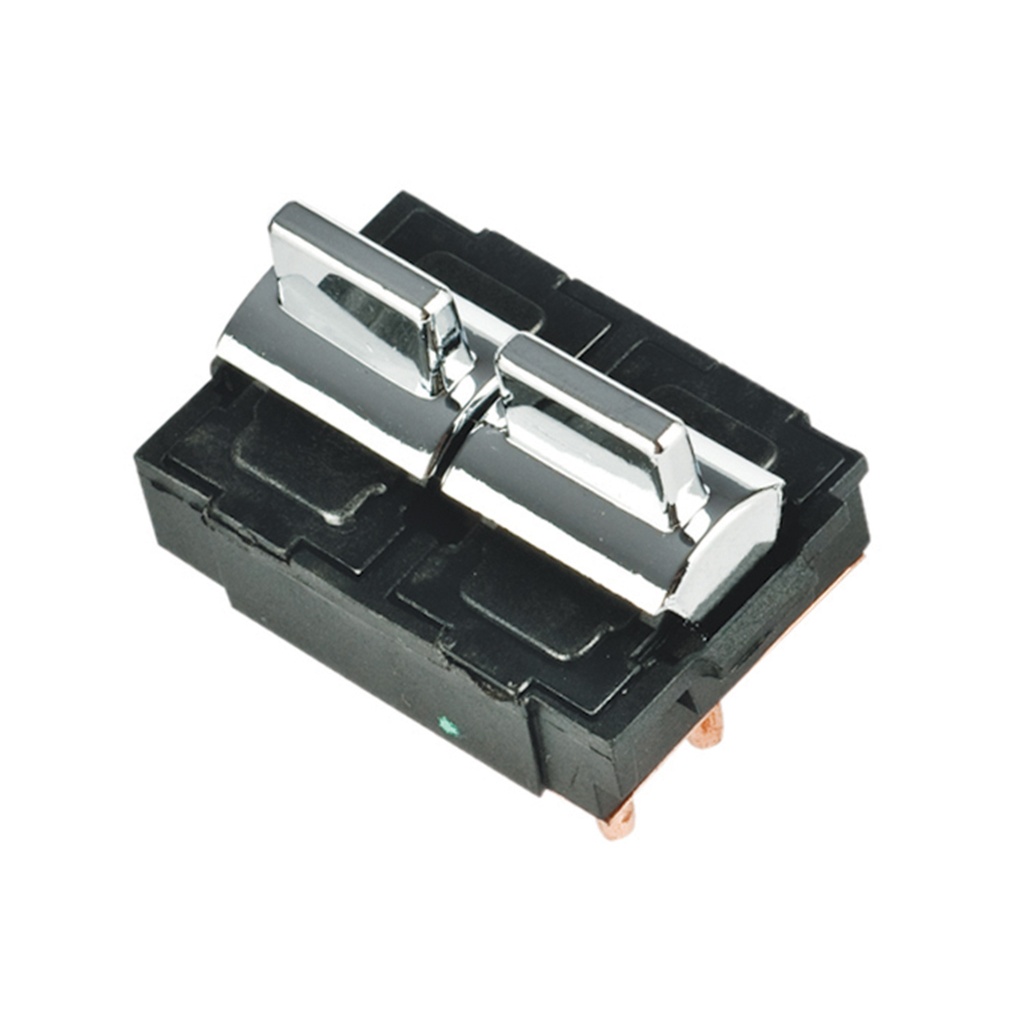 CONTROL ELECTRICO CV CAVALIER 82-83/SUBURBAN 87-89  BK REGAL 82-85  DE ELEVADOR 6 PINS 2 TECLAS CROMADO 12VCC TIPO ORIGINAL    