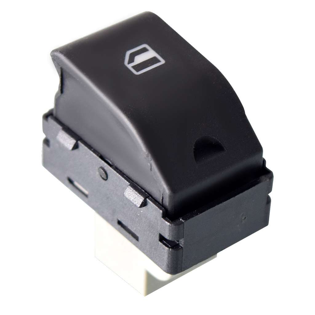 CONTROL ELECTRICO ST IBIZA/CORDOBA 03-08  VW CROSSFOX 07-17/GOL 08-15/LUPO 04-09/POINTER 06-10/POLO 03-07  DE ELEVADOR 4 PINS 1 TECLA NEGRO BASE GRIS DOBLE CLICK 12VCC MANIJAUTO    