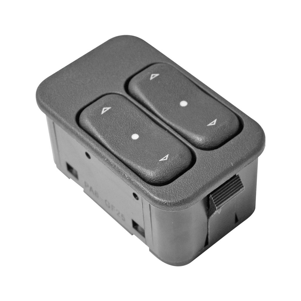 CONTROL ELECTRICO CV ASTRA 98-05/CORSA 00-08/TORNADO 04-10  DE ELEVADOR 6 PINS 2 TECLAS NEGRO COMPATIBLE CON 8PINS 12VCC MANIJAUTO    