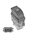 CONTROL ELECTRICO RN DUSTER 11-16/MEGANE 04-10/SCENIC 05-08/CLIO EURO 07-12/KOLEOS 08-16/SANDERO 07-15/LAGUNA 03-07  DE ELEVADOR 6 PINS 1 TECLA NEGRO BASE GRIS 12VCC MANIJAUTO Izquierdo Trasera  