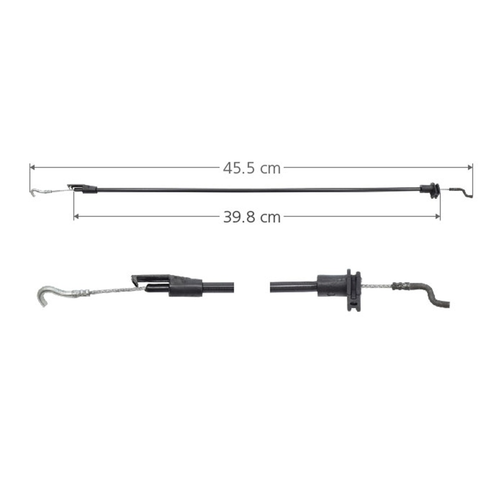 CHICOTE CERRADURA VW POINTER 06-10  2/4 PUERTAS 48 CM HUSHAN Derecho/Izquierdo Delantera  