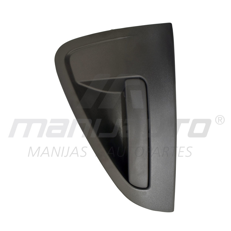 MANIJA EXTERIOR CV SPARK 11-17/BEAT HATCHBACK 17-20  CORRUGADA NEGRA PLASTICO HUSHAN Derecho Trasera  