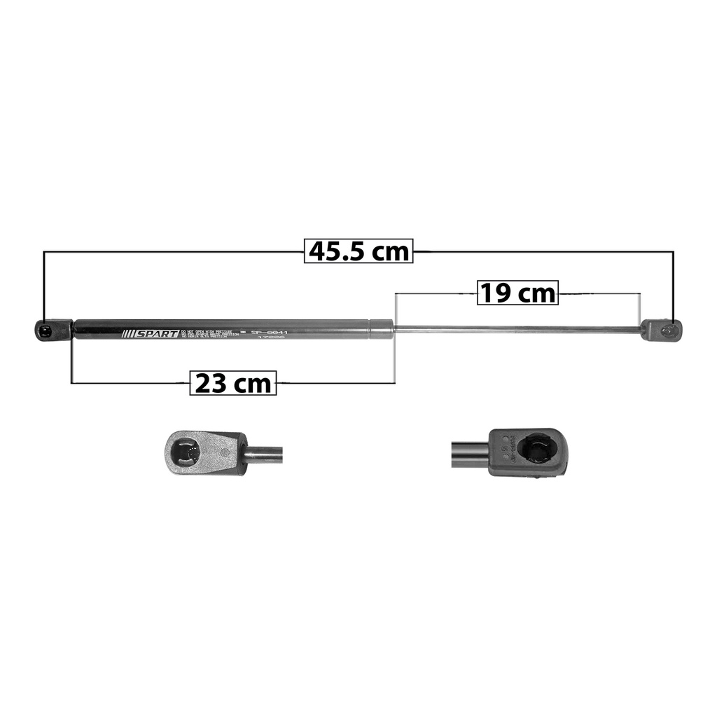 AMORTIGUADOR VIDRIO TRASERO CV SUBURBAN/TAHOE  GM YUKON  CD ESCALADE 00-06  45.5 23 19 ENTRADA TIPO 18 ENTRADA 2 TIPO 9 220 49.45 22.43 160 35.97 16.32 SPART 8041 Derecho/Izquierdo   