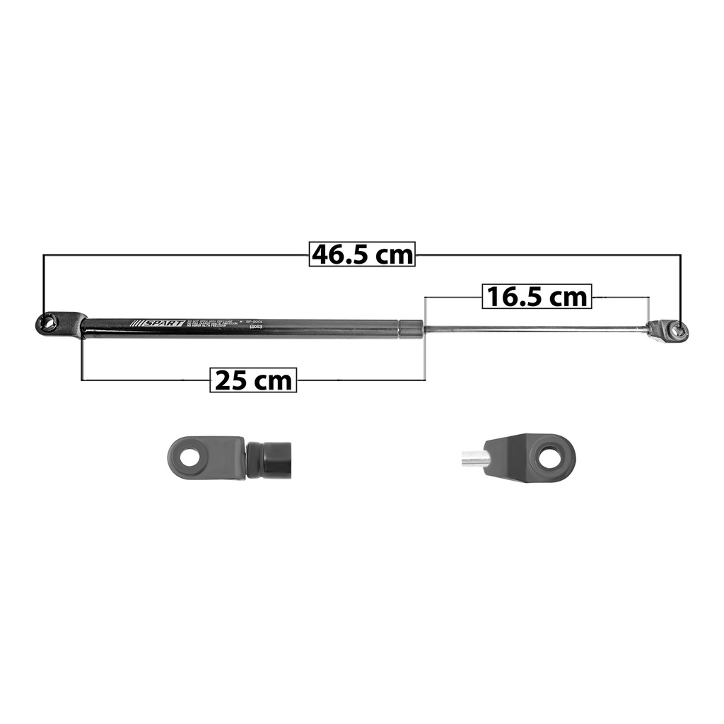 AMORTIGUADOR 5TA PUERTA CV TRACKER 98-12  46.5 25 16.5 ENTRADA TIPO 10 ENTRADA 2 TIPO 10 160 35.97 16.32 220 49.45 22.43 SPART 8001    