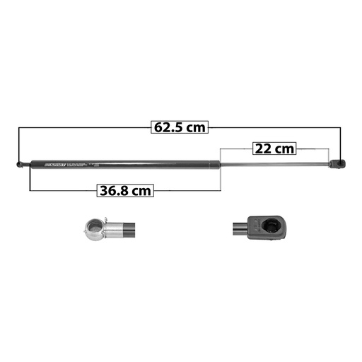 AMORTIGUADOR COFRE GM ACADIA 07-12  62.5 36.8 22 ENTRADA TIPO 5 ENTRADA 2 TIPO 9 260 58.45 26.51 200 44.96 20.39 SPART SP-5983 Derecho   