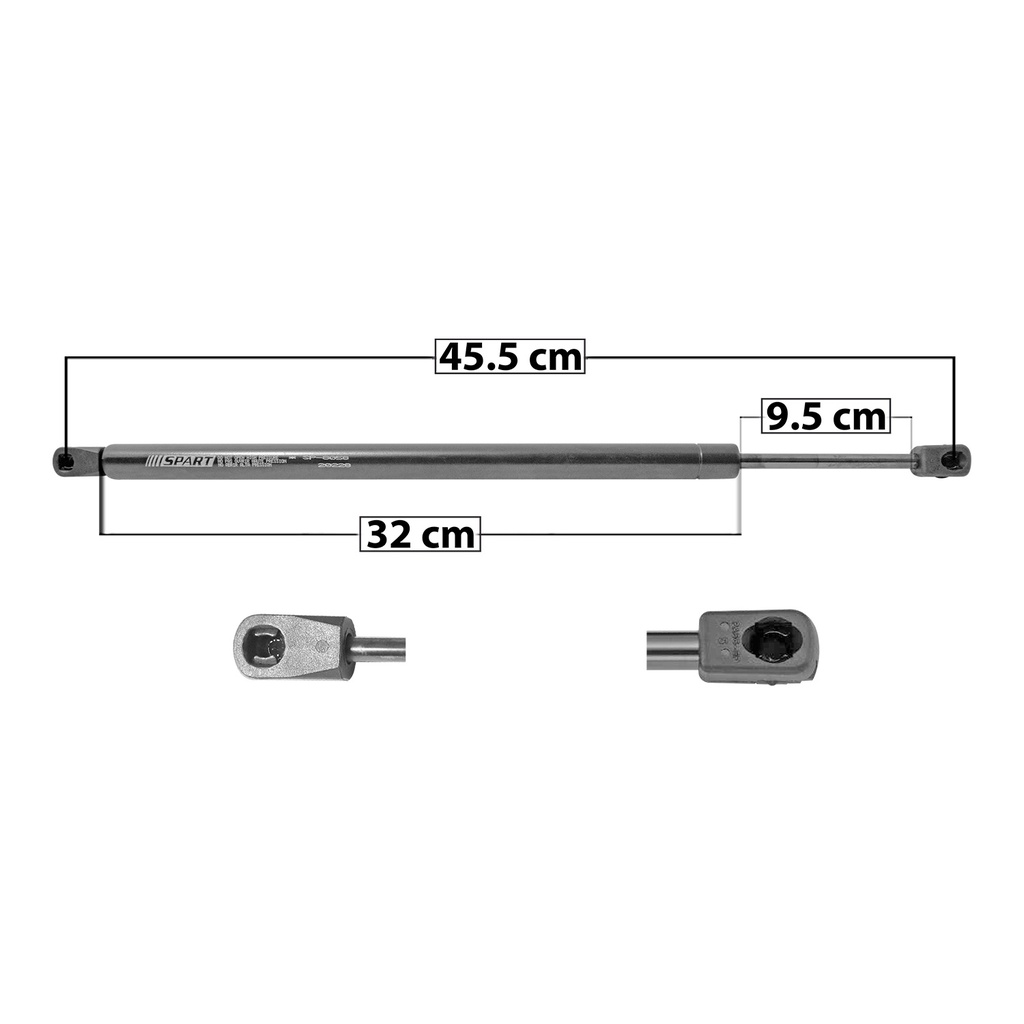 AMORTIGUADOR CAJUELA CR PT CRUISER CONVERTIBLE 05-07  45.5 32 9.6 ENTRADA TIPO 18 ENTRADA 2 TIPO 9 330 74.19 33.65 270 60.7 27.53 SPART SP-8058 Derecho/Izquierdo   