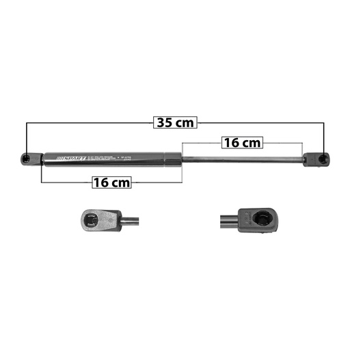 AMORTIGUADOR COFRE DG CHARGER  CR 300 11-19  35 16 16 ENTRADA TIPO 0 ENTRADA 2 TIPO 0 297 66.77 30.29 237 53.28 24.17 SPART SP-8759 Derecho/Izquierdo   