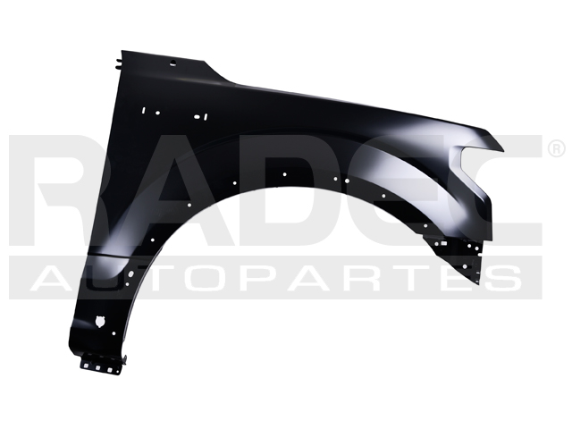 SALPICADERA FD F-150 15-20 C/HOYO P/MOLDURA C/HOYO P/SENSOR ALUMINIO DER