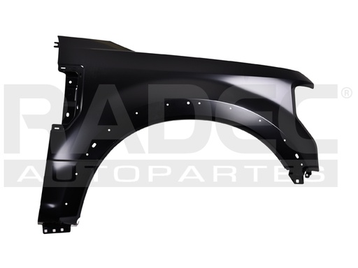 SALPICADERA FD SUPER DUTY 17 C/HOYO P/MOLDURA DER