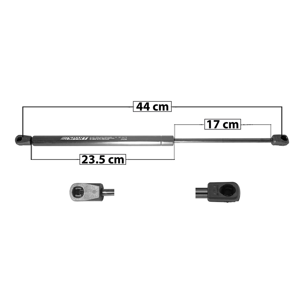 AMORTIGUADOR COFRE FD SUPER DUTY 99-06/F-350 97-03  44 23.5 17 ENTRADA TIPO 18 ENTRADA 2 TIPO 9 460 103.41 46.91 400 89.92 40.79 SPART 8173 Derecho/Izquierdo   