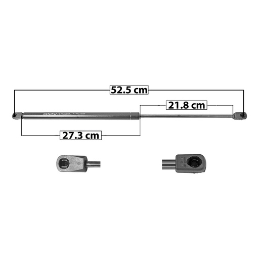 AMORTIGUADOR COFRE FD TAURUS  MR SABLE 96-99  52.5 27.3 21.8 ENTRADA TIPO 18 ENTRADA 2 TIPO 9 360 18.19 8.25 300 15.16 6.88 SPART SP-7089 Derecho/Izquierdo   