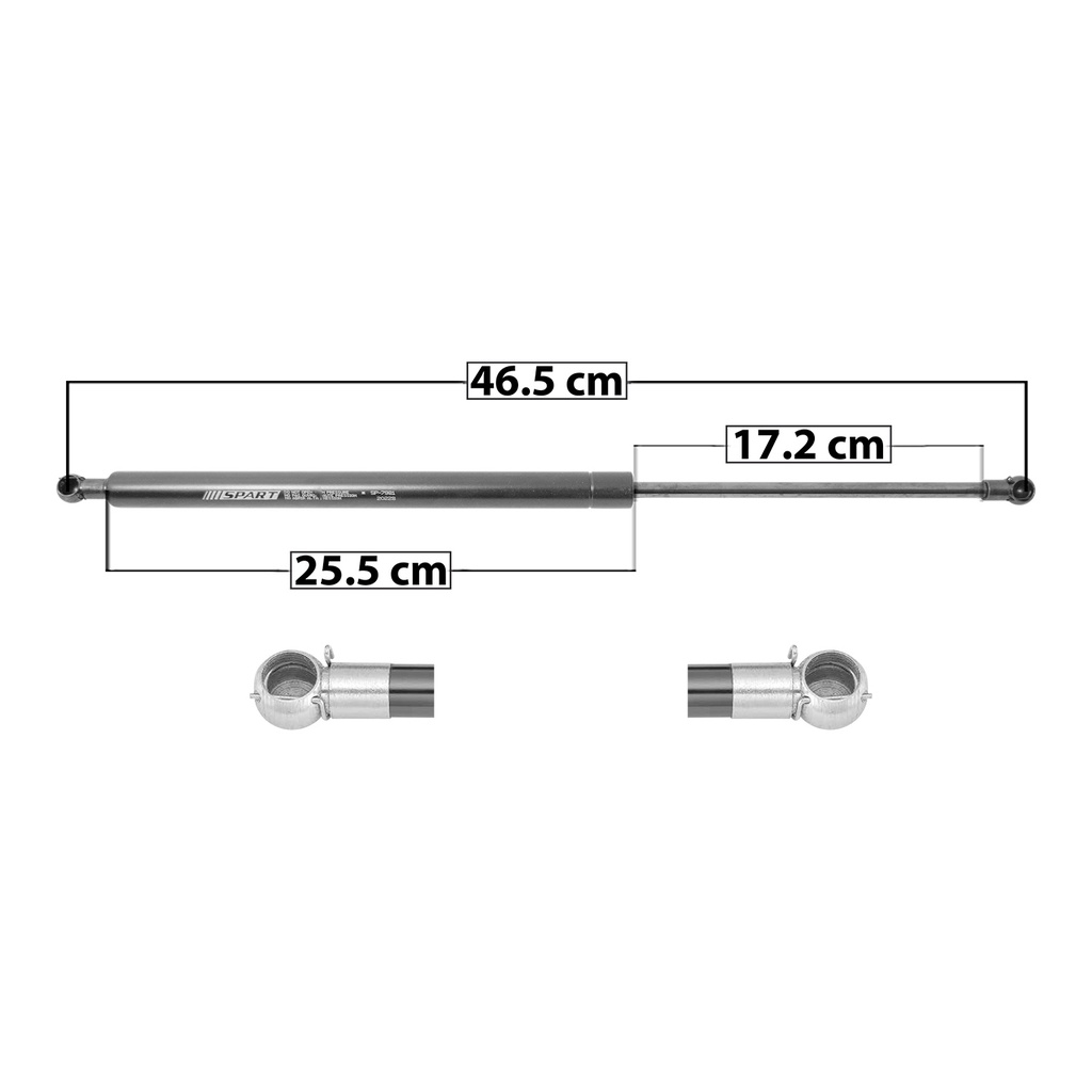 AMORTIGUADOR 5TA PUERTA HD CIVIC 5P HATCHBACK 92-95  46.5 25.5 17 ENTRADA TIPO 5 ENTRADA 2 TIPO 5 145 32.6 14.79 205 46.09 20.91 SPART SP-7981 Derecho/Izquierdo   