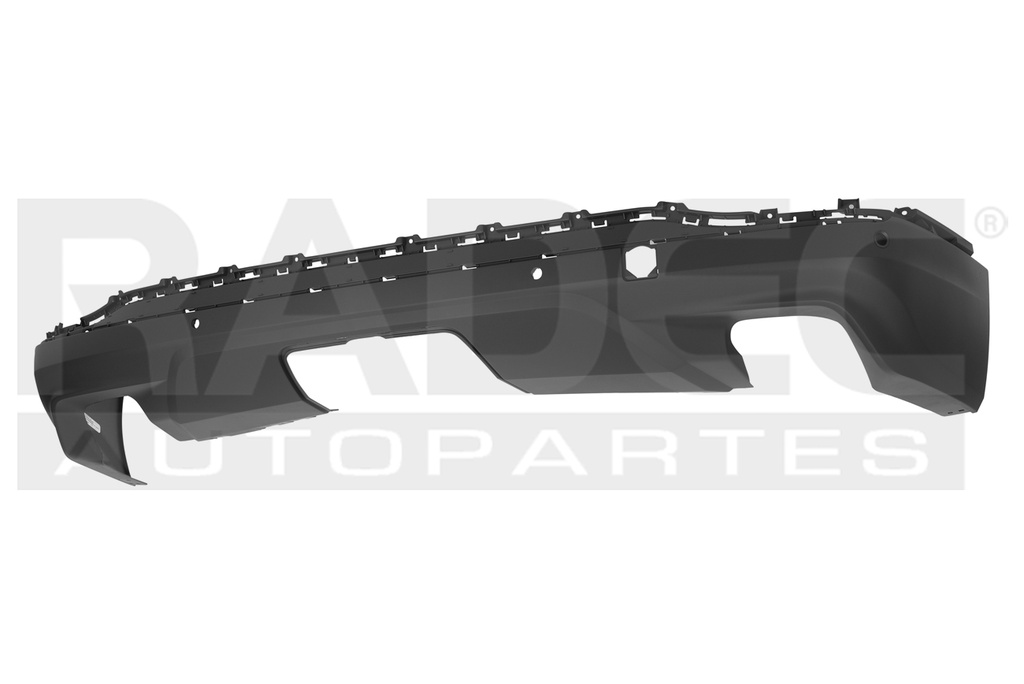 FASCIA TRASERA CV EQUINOX 18-21 (MODELO AMERICANO) INFERIOR C/HOYO P/SENSOR CORRUGADA DOBLE HOYO P/ESCAPE LT/PREMIER/MIDNIGHT L4 4 CILINDROS 1.5L 5 PUERTAS
