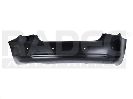 FASCIA TRASERA CV CRUZE 13-15 NEGRA C/HOYO P/SENSOR C/GUIA