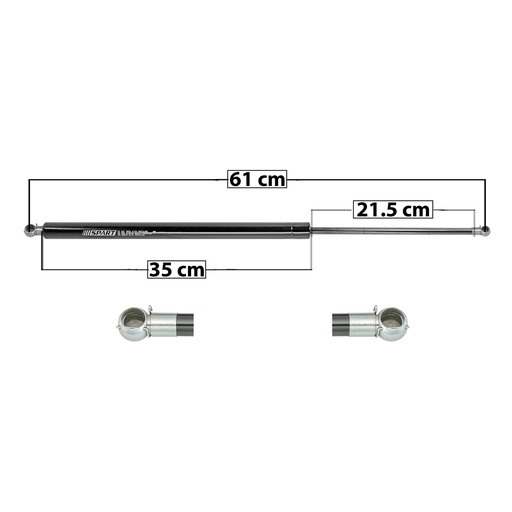 AMORTIGUADOR 5TA PUERTA JP CHEROKEE 84-96  61 35 21.5 ENTRADA TIPO 5 ENTRADA 2 TIPO 5 645 145 65.77 705 158.49 71.89 SPART 6065 Derecho/Izquierdo   