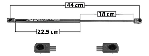 AMORTIGUADOR COFRE JP LIBERTY 02-07  44 22.5 18 ENTRADA TIPO 9 ENTRADA 2 TIPO 9 330 74.19 33.65 270 60.7 27.53 SPART 8207    