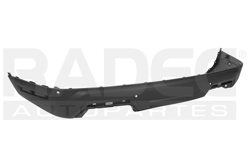 FASCIA TRASERA FD EXPLORER 18-19 INFERIOR CORRUGADA C/6 HOYOS P/SENSOR S/HOYO P/REMOLQUE C/HOYO P/MOLDURAS LATERALES