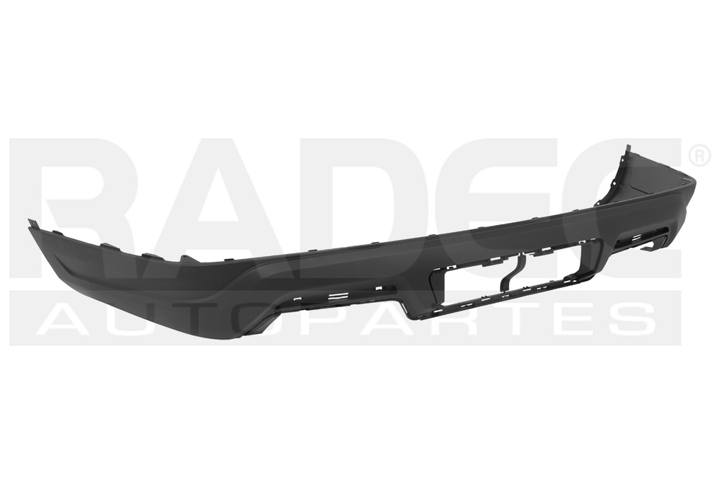 FASCIA TRASERA FD EXPLORER 18-19 INFERIOR CORRUGADA C/HOYO P/REMOLQUE S/HOYO P/SENSOR S/HOYO P/MOLDURAS LATERALES