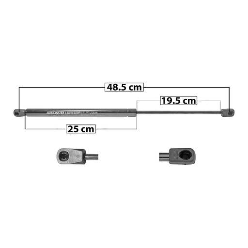 AMORTIGUADOR COFRE LC NAVIGATOR 98-02  48.5 25 19.5 ENTRADA TIPO 18 ENTRADA 2 TIPO 9 400 89.92 40.79 340 76.43 34.67 SPART SP-7845 Derecho/Izquierdo   