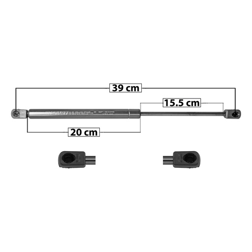 AMORTIGUADOR COFRE NS MAXIMA 00-03  39 20 15.5 ENTRADA TIPO 9 ENTRADA 2 TIPO 9 360 80.93 36.71 300 67.44 30.59 SPART 8498 Derecho/Izquierdo   