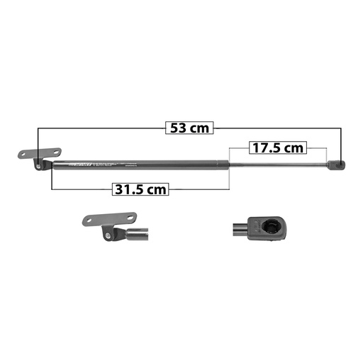 AMORTIGUADOR 5TA PUERTA NS PATHFINDER 96-04  53 31.5 17.5 ENTRADA TIPO 0 ENTRADA 2 TIPO 0 680 152.87 69.34 740 166.36 75.46 SPART SP-7049 Derecho/Izquierdo   