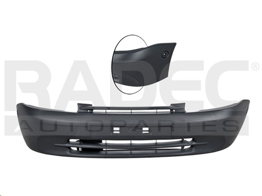 FASCIA DELANTERA RN KANGOO 04-08 CORRUGADA EXPRESS L4 4 CILINDROS 1.6L 5 PUERTAS