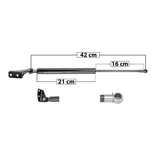 AMORTIGUADOR 5TA PUERTA NS TIIDA HATCHBACK 07-17  42 21 16 ENTRADA TIPO 17 ENTRADA 2 TIPO 5 370 83.18 37.73 430 96.67 43.85 SPART 8447 Derecho   
