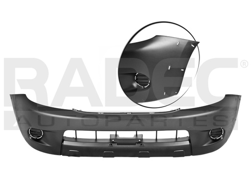 FASCIA DELANTERA TY HILUX 05-08 C/HOYO P/MOLDURA