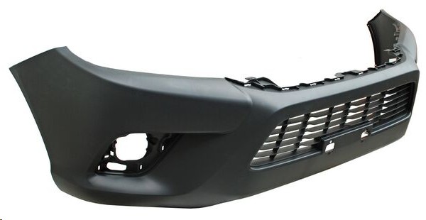 FASCIA DELANTERA TY HILUX 16-23 LINEA ANTERIOR NEGRA C/REJILLA CENTRAL (ANCHA CAB. DOBLE) 4X2/4X4/SR/BASE L4 4 CILINDROS 2.7/2.8L 4 PUERTAS