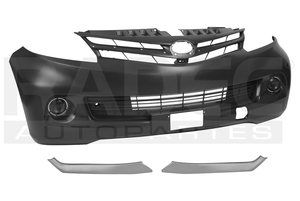 FASCIA DELANTERA TY AVANZA 12-15 P/PINTAR C/HOYO P/MOLDURA