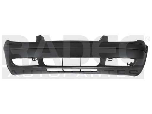 FASCIA DELANTERA VW JETTA 99-07 P/PINTAR  C/MOLDURA C/SPOYLER CORRUGADA GL/GLS/GLX/TDI/VR6/SOCCER/EUROPA/COMFORTLINE L4/L5/V6 4/5/6 CILINDROS 1.8/1.9/2.0/2.5/2.8L 4 PUERTAS