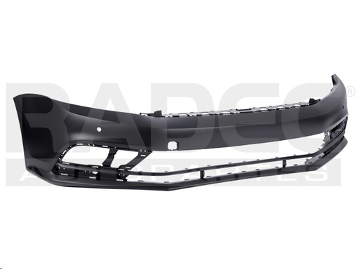 FASCIA DELANTERA VW JETTA BICENTENARIO 15-18 C/HOYO P/SENSOR P/PINTAR TDI/LIVE/FEST/COMFORTLINE/HIGHLINE/TRENDLINE/SPORTLINE L4/L5 4/5 CILINDROS 2.0/2.5L 4 PUERTAS
