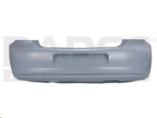 FASCIA TRASERA VW POLO 13-14 C/HOYO P/SENSOR P/PINTAR COMFORTLINE/HIGHLINE L4 4 CILINDROS 1.4L 5 PUERTAS