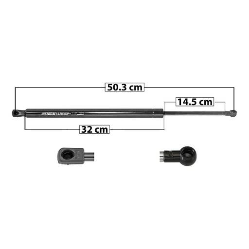 AMORTIGUADOR 5TA PUERTA TY RAV4 13-18  50.3 32 14.5 ENTRADA TIPO 1 ENTRADA 2 TIPO 9 790 177.6 80.56 850 191.09 86.68 SPART 7368 Derecho/Izquierdo   