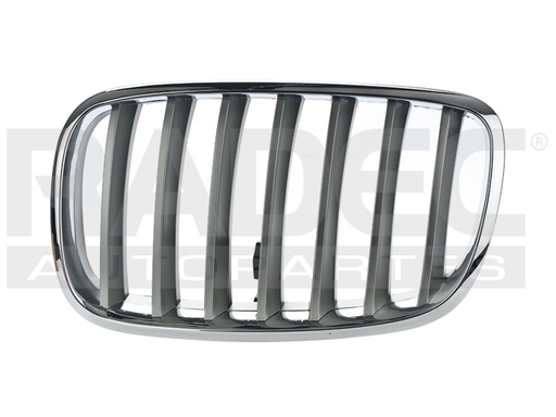 PARRILLA BW X5 07-10 CROMADA GRIS IZQ