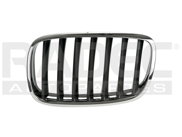 PARRILLA BW X5 07-10 CROMADA NEGRO IZQ
